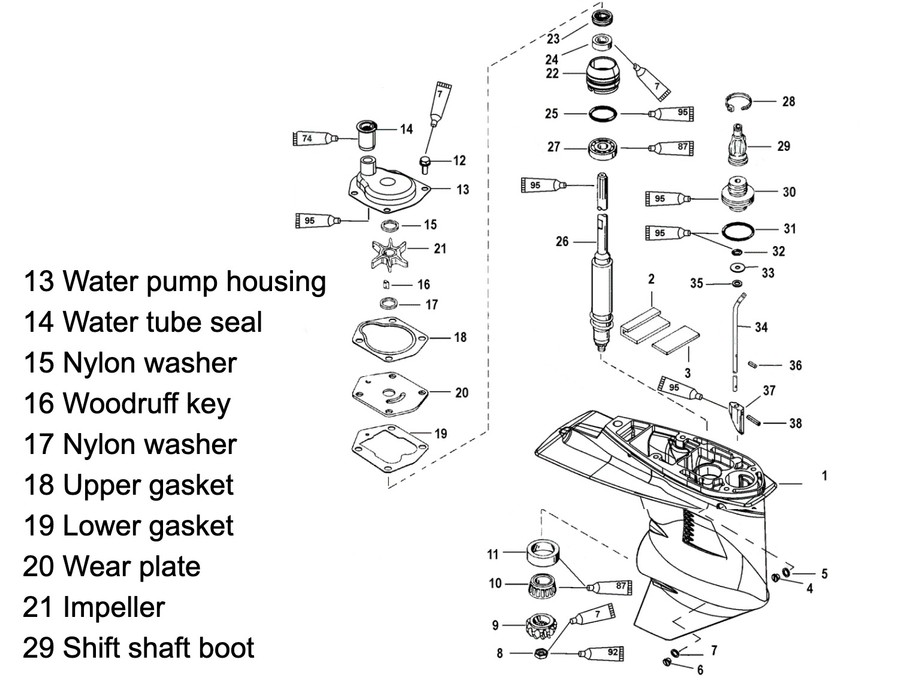 Mercury Outboard Parts Diagram Reviewmotors Co